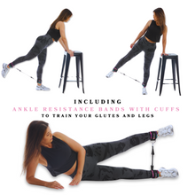 Cargar imagen en el visor de la galería, TASHI FIT Hip Trhust Belt Ankle Straps, Booty Workout Equipment, Hip Thrust Belt for Dumbbells, Ankle Resistance Bands