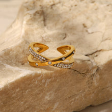 Cargar imagen en el visor de la galería, Davazione 18K Gold Stainless Steel Ring Women JDR202242
