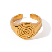 Cargar imagen en el visor de la galería, Davazione 18K Gold Stainless Steel Ring Women JDR2308007
