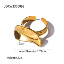 Cargar imagen en el visor de la galería, Davazione 18K Gold Stainless Steel Ring Women JDRW2305099
